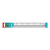 Regla Plástica, Rígida, 30 cm., Graduación cm & pulg., Pack x 1 Und.